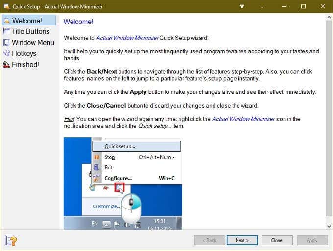 How to Minimize a Windows Program to the System Tray image 4