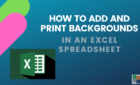 How to Add and Print Excel Background Images image